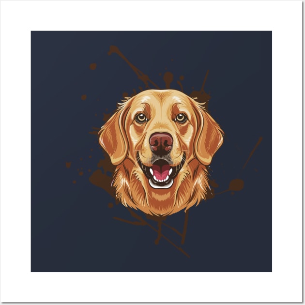 National Golden Retriever Day – February Wall Art by irfankokabi